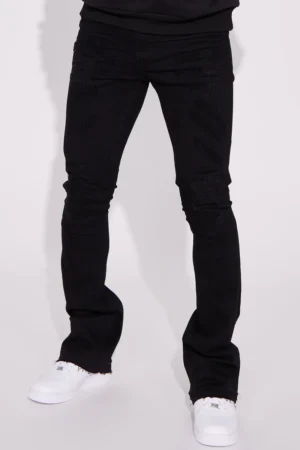 Black Skinny Flare Jeans