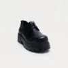 Black Lace Up Chunky Sole Shoe