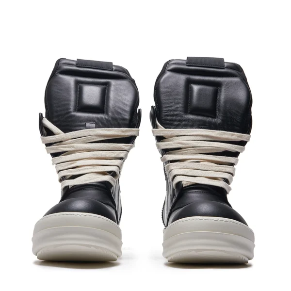 Leather High Top Sneakers