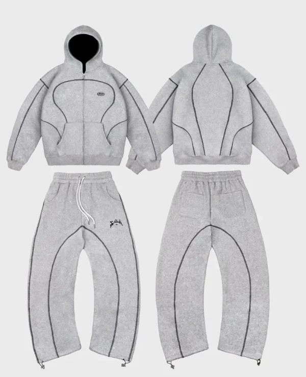 Bigg Orange Hooded Track Pant Set