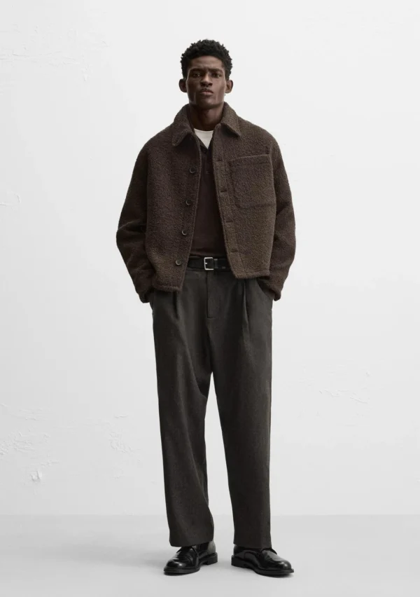 S41c7bdd2393a4997825d6e791539f8c6A Textured Rugged Jacket