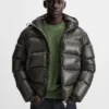 Men's Hooded Puffer Jackets.