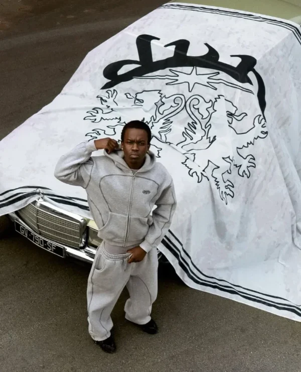 Bigg Orange Hooded Track Pant Set