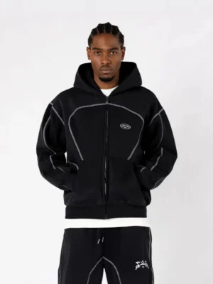 Bigg Orange Hooded Track Pant Set