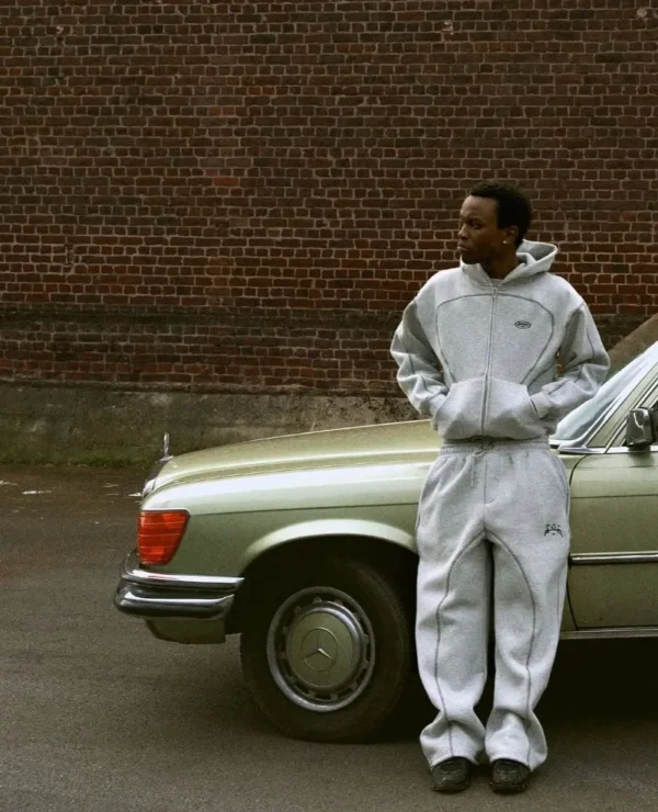 Bigg Orange Hooded Track Pant Set